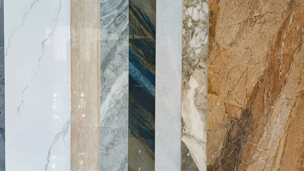 Collection of different pattern tile samples
